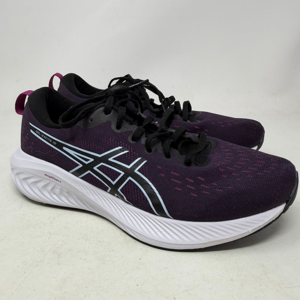 ASICS Running Shoes Womens 9 Gel-Excite 10 Purple Black 1012B418 EUC